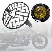 6 5 Inch Motorcycle Headlight Grill Guard For Cafe Racer  Triangle Center