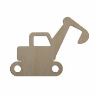 【YF】✣❏  Cut Unfinished Blanks Excavator Cutout Truck Wood Construction Embellishments