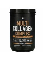 Multi Collagen Complex Types I, II, III, V &amp; X Chocolate (Sports research) 465 g ผงคอลลาเจนแบบชงดื่ม