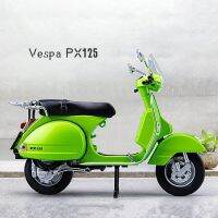 1/10 Vespa 125อัลลอยด์โมเดลรถจักรยานยนต์พักผ่อนแบบคลาสสิก Diecasts จำลองรุ่นรถจักรยานยนต์โลหะของขวัญสำหรับเด็กเสียงและไฟ