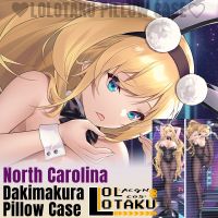 North Carolina Dakimakura Azur Lane ปลอกหมอนเซ็กซี่สองด้านกอดร่างกายหมอนครอบคลุมหมอนตกแต่งบ้าน