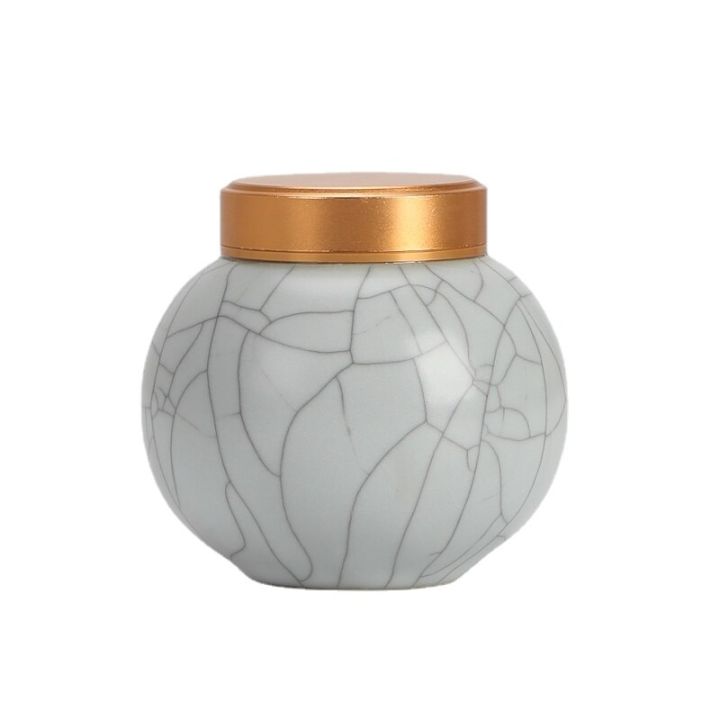 modern-crack-ceramic-storage-jar-alloy-sealed-tea-jar-portable-mini-can-candy-food-storage-container-home-decoration-accessories