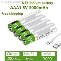 New USB AAA Rechargeable Batteries 1.5V 3000 mAh li-ion battery for remote control mouseElectric toy battery Type-C Cable [ Hot sell ] ougd35