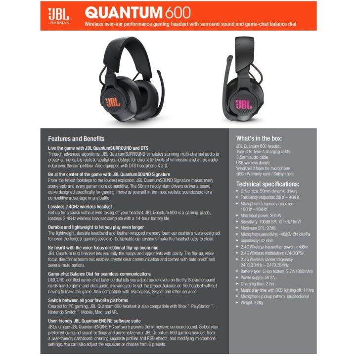 สินค้าขายดี-jbl-quantum-600-wireless-over-ear-performance-gaming-headset-หูฟังขั้นเทพสำหรับคอเกมส์มืออาชีพ-ประกันศูนย์ไทย-1-ปี-ที่ชาร์จ-แท็บเล็ต-ไร้สาย-เสียง-หูฟัง-เคส-ลำโพง-wireless-bluetooth-โทรศัพท