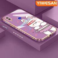 YIWESAN เคสสำหรับ Xiaomi Redmi โน๊ต7 Note 7 Pro Note 7S เคสการ์ตูนกระต่ายกีฬากันกระแทกสุดหรูเคสดีไซน์ใหม่แฟชั่นแบบบางนิ่มโทรศัพท์คลุมทั้งหมดเคสป้องกันเลนส์กล้อง