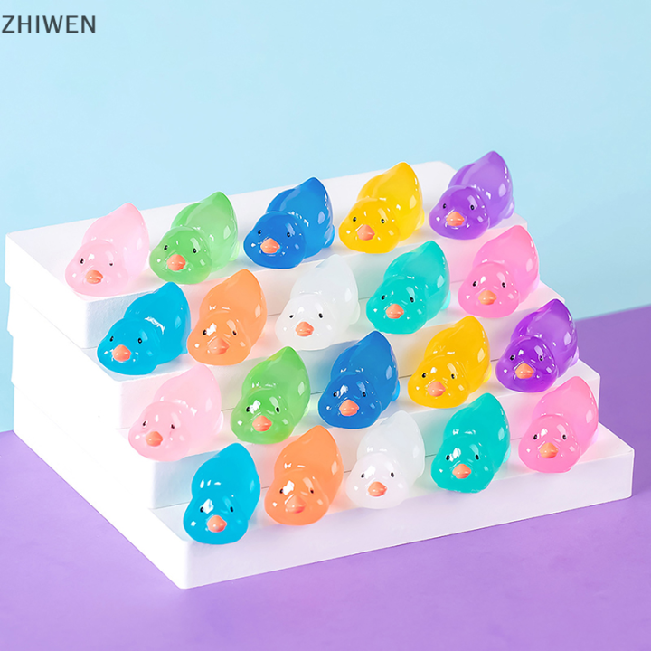 zhiwen-ตุ๊กตาของเล่นเรซินแผงหน้าปัดรถยนต์ขนาดเล็กเรืองแสงรูปการ์ตูนสี-hiasan-taman-rumah-ของขวัญเครื่องประดับรถยนต์น่ารัก