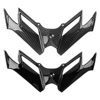 New Motorcycle Carbon Fiber Front Spoiler Aerodynamic Spoiler Wing Kit 2020 2021 2022 Motorcycle Refitted Accessories Black successful