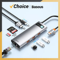 Baseus USB C HUB Type C ถึง HDMI รองรับ USB 3.0 Adapter เสมอ Docking Station สำหรับ MacBook Air M1 M2 USB Splitter-wcqre7872