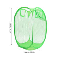 พับ Pop Up ตาข่ายซักผ้าตะกร้าซักผ้ากระเป๋าถังขัดขวางของเล่นเป็นระเบียบเรียบร้อยออแกไนเซอร์จัดเก็บ