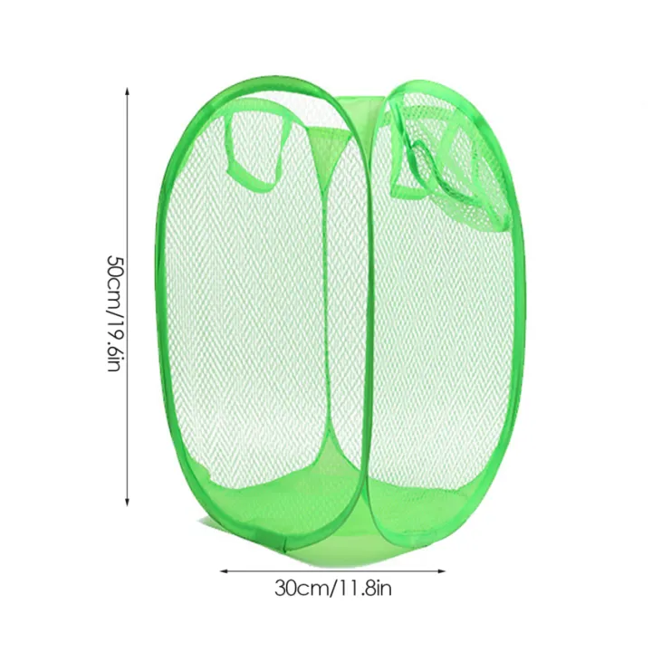 Foldable Pop Up Mesh Washing Laundry Basket Bag Bin Hamper Toy Tidy Storage Organiser Lazada