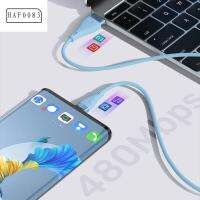 HAF0083 อะแดปเตอร์ชาร์จ โทรศัพท์มือถือ สายดิจิตอล Type C USB สายข้อมูล 3A สาย USB C สายชาร์จเร็ว สายข้อมูล สายเคเบิลซิลิโคนเหลว USB