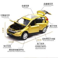 1:32 Honda CRV โมเดลรถเหล็กโมเดลรถยนต์เสียงรถลากคอลเลกชันรถยนต์ของเล่น Diecast Vehicles Car Model