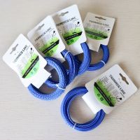 5pcs Grass Trimmer Line 2.0mm Diameter 15M Twist Square/spiral for Brush Cutter Power Nylon Line Grass Cutting