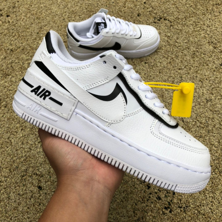 NikeAF1 White and Black LOW Top Nike Air Force 1 LOW Shadow Air Force ...