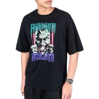 DOSH OVERSIZED SHORT SLEEVE T-SHIRTS JOKER เสื้อยืดโอเวอร์ไซส์ DBMT5305-BL