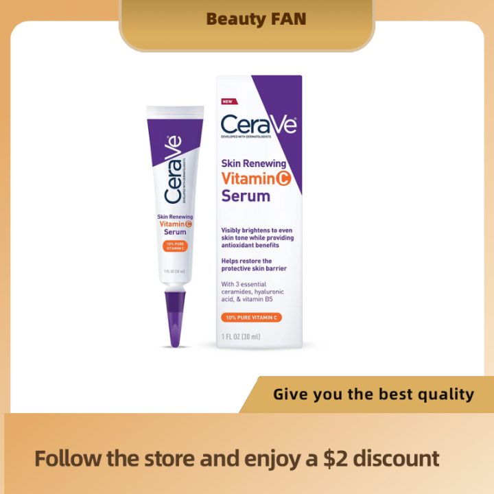 CeraVe Vitamin C Serum with Hyaluronic Acid Skin Brightening Serum
