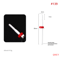 QNEY หัวเจียรขัดเล็บเซรามิกสีขาวเครื่องมือทำเล็บไฟฟ้าเครื่องมือขัดเล็บหนังกำพร้าอุปกรณ์เครื่องมือดอกสว่านขัดเล็บ