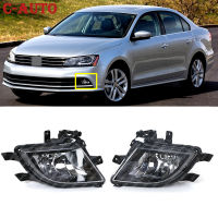 รถด้านหน้าฮาโลเจนไฟตัดหมอกไฟตัดหมอกที่มีหลอดไฟไฟตัดหมอกสำหรับ VW Jetta 2015 2016 2017 16D941699 16D941700รถจัดแต่งทรงผม