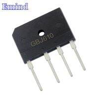 5Pcs GBJ610 Bridge Rectifier 6A/1000V GBJ6M Bridge Stack Can Cut GBJ Footprint Flat Bridge