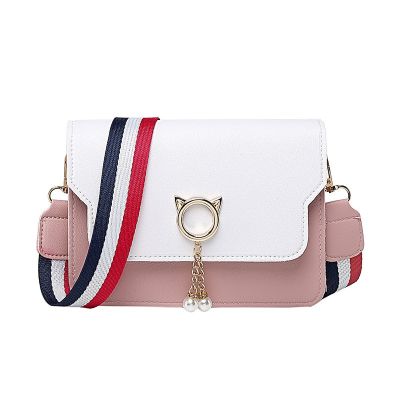 Women Small Bag Square Crossbody Bag Phone Coin Purse Messenger Bag Striped Wide Strap Mini Shoulder Bag Cute Side Purse Clutch Cross Body Shoulder Ba