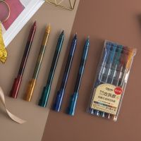 【living stationery】5 Pcs /Packmulticolor Inkrollerangegel PenNeutralSchoolGift