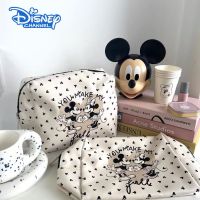 ▼ Disney Mickey Minnie Fashion Retro Large Capacity Toiletry Bag Cartoon Cosmetic Bag for Girls Cute Messenger Bag Girls Gifts