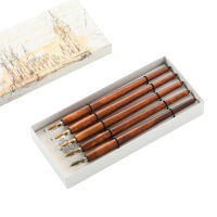 Wooden Fountain Dip Pen Literary Artistic Retro Thick Calligraphy Pen Art