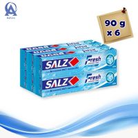 Salz Fresh Toothpaste 90 g x 6 Toothpaste . ซอลส์ ยาสีฟัน สูตรเฟรช แจเปนนิส มิ้นท์ ขนาด 90 กรัม แพ็ค 6 กล่อง ยาสีฟัน