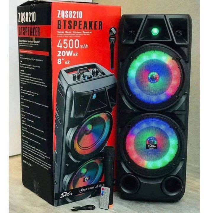 HIGH QUALITY Portable Speaker with mic zqs_8210 with remote speaker ...
