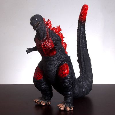 รูปก๊อดซิลล่ารูปปั้น Oversized Shin Godzilla ดอกบัวแดง17-25ซม. ภาพเคลื่อนไหวมอนสเตอร์นุ่มกาวไดโนเสาร์ของเล่นเครื่องประดับตุ๊กตาขยับได้
