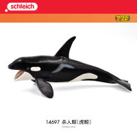 ? Sile Toy Store~ German Sole Schleich Killer Whale 14697 Killer Whale Marine Simulation Animal Model Authentic Toy Ornaments