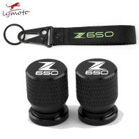 ✾ For Kawasaki Z 650 Z650 Newest Motorcycle Accessories Wheel Tire Valve Stem Caps Cover Embroidery Key Hold Ring Chain Keychain