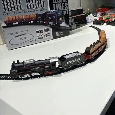 รถไฟ ของเล่นเด็ก รถไฟฟ้าเด็ก รถไฟเด็กเล่น ชุดรางรถไฟ รถไฟด่วน มีให้เลือก3แบบ ของขวัญสำหรับเด็ก ของขวัญวันเกิด Simulated electric track classical model toy high-speed train
