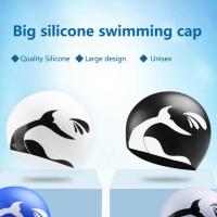 Unisex Swimming Hat  Practical Comfortable Touch Feeling Lightweight  Silicone Material Adult Swim Hat Swimming Supply Swim Caps