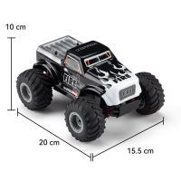 JDD【Fast Delivery】【 Original】2.4G Off-Road Vehicle Rc Car Charging Electric Four-Wheel Drive Climbing Drifting High-Speed Rc Car Toy For Boys Color: Black สัดส่วน: 1:20