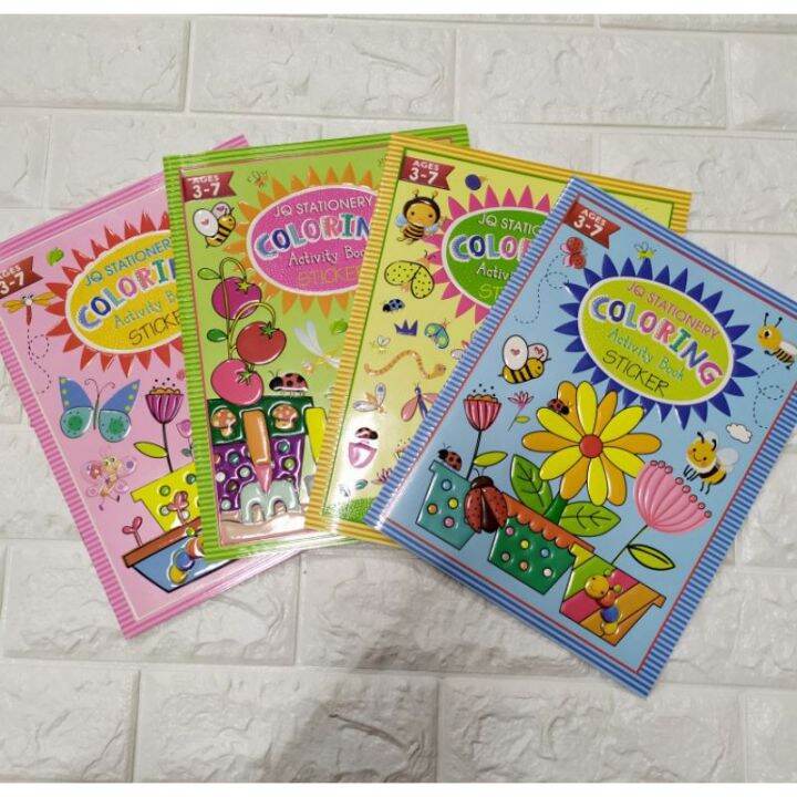 COLORING ACTIVITY BOOKS (with Sticker) Lazada PH