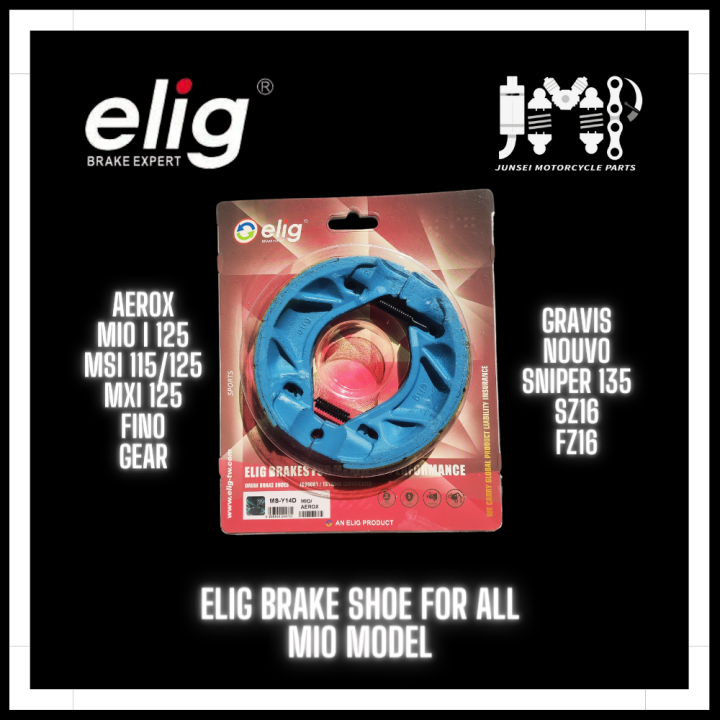 ELIG Brake Shoe for AEROX / Mio Sporty / Fino / Nouvo / Mio i 125