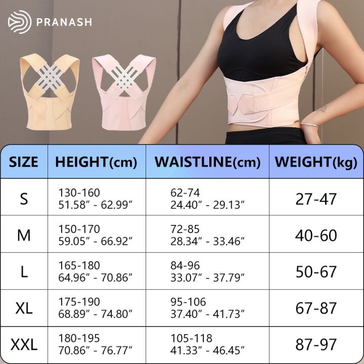 เครื่องยืดผมตรงส่วนบนรองรับหลังสายรัดแก้ทรงหน้าอก