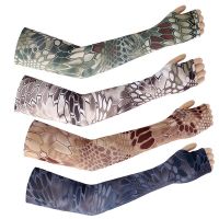 High Rate Ice Cooling Uv Protection Seamless Summer Sunscreen Cycling Driving Hiking Climbing Sports Python Arm Sleeves