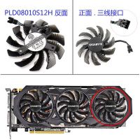 【❂Hot On Sale❂】 bvqqqcp T128010sm Pld08010s12h สำหรับ Gv-N970wf3oc-4gd Gigabyte Gtx970การ์ดวิดีโอกราฟิกส์พัดลมทำความเย็นขนาด4.0เส้นผ่านศูนย์กลาง7.5ซม.