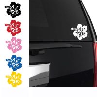 Hawaiian Hibiscus Flower Wall Sticker Car Stickerdecals Wall Decal Custom Vinyl hawaii tropical island Stickers T180803 Wall Stickers Decals