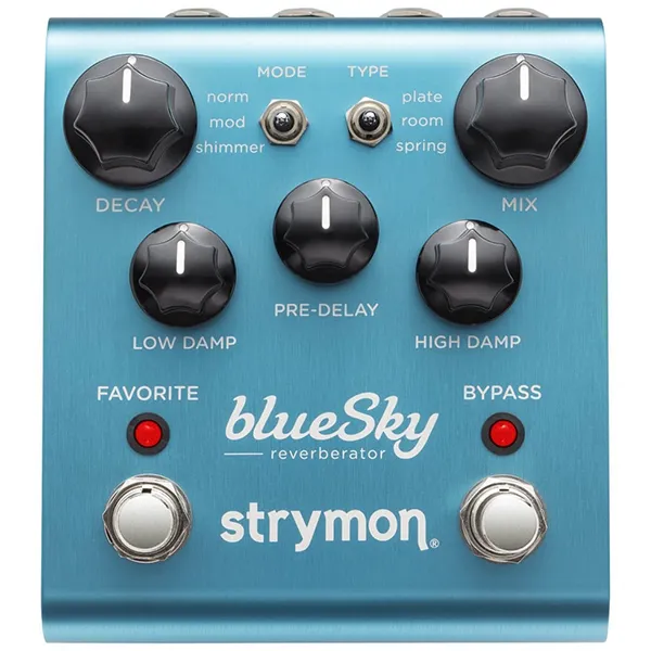 Strymon blueSky Reverberator Digital Stereo Reverb Guitar Multi