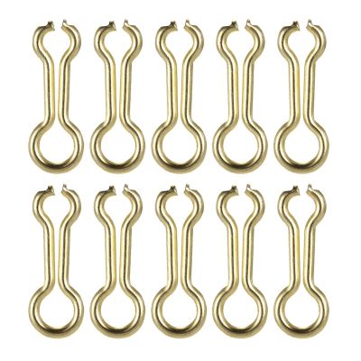 200PCS Connector Brass Sinker Wire Eye Connector for DO-IT Molds Carp Fishing Tackle 16Mm S