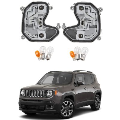 1Pair License Lamp Housing for 2015-2021 Jeep Renegade 68270837AA 68270892AA Left&amp;Right