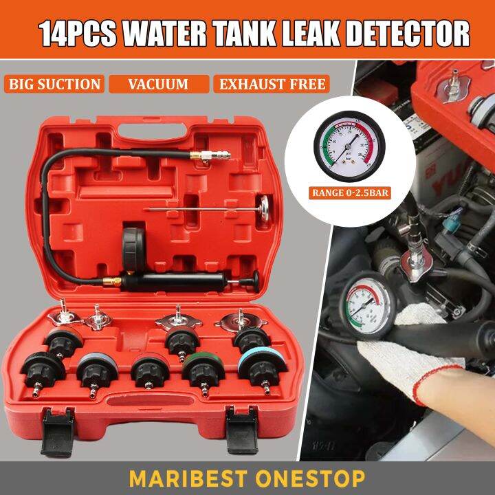 14pcs Radiator Pressure Tester Leak Detector Pressure Test Radiator