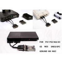 5ชิ้น BlueR ควบคุมไร้สายบลูทูธอะแดปเตอร์รับหลายสำหรับ PS2 PS1 DC N64 NGC NES SNES เกมคอนโซล