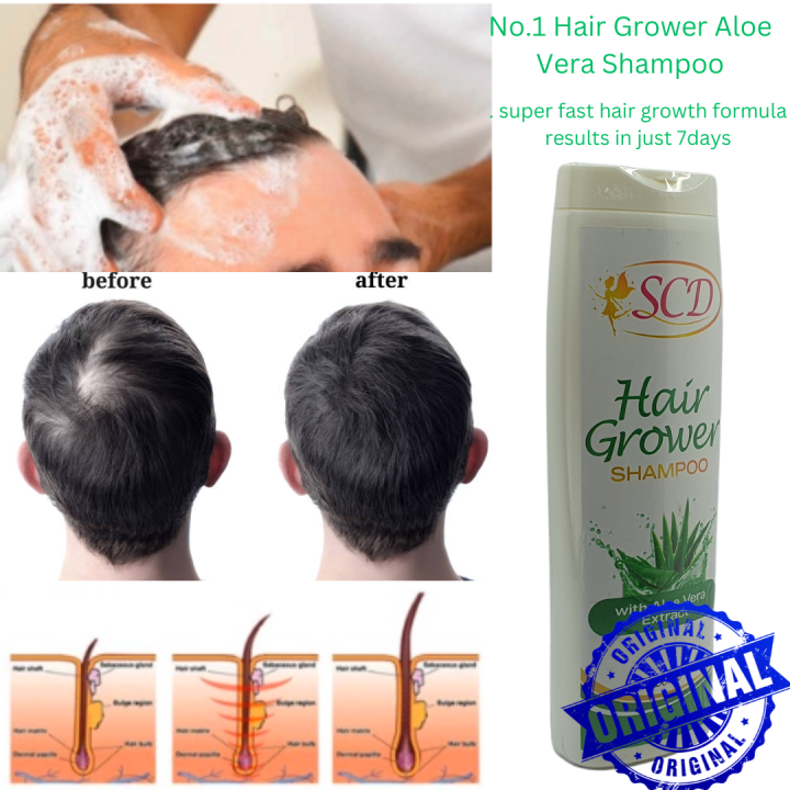 Original Hair Grower Aloe Vera Shampoo for man and woman with ...