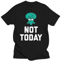 Large mens short sleeves Men T Squidward Tentacles Not Today Tshirt 4XL.5XL.6XL