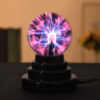 【Hot seller】 Novelty Glass Plasma Ball Light ABS Base Electric Lamp 3 Inch Night Light Kids Gift Birthday Christmas Decor Plasma Lamp Decor