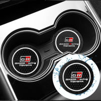 Toyota Cover Car Dashboard แผ่นยางกันลื่น GR GAZOO RacingAuto Water Cup Slot แผ่นกันลื่นอุปกรณ์เสริมคุณภาพสูง